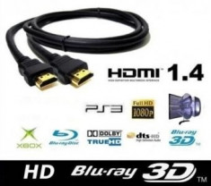Cablu HDMI 1.4V - High Speed 1.5 Metri FullHD Mufe Aurite C50 foto