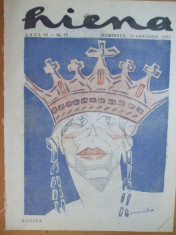 Hiena 1923 ianuarie 21 desene Steurer Tonitza Victor Ion Popa ?eicaru Maria foto