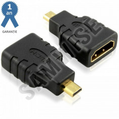 Adaptor DeTech compact HDMI mama - Micro HDMI tata foto