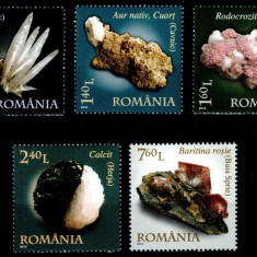 Romania 2010, LP 1865, Minerale - Flori de mina, seria, MNH! LP 16,20 lei