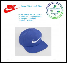 In STOC! Sapca Nike Swoosh - Poliester- Reglabila - Cod autenticitate 639534-512 foto