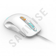 Mouse Gaming Newmen GX1-PLUS White, 4000DPI, Iluminare LED multicolora,... foto