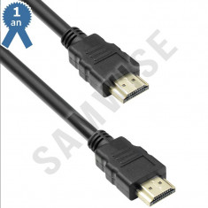 Cablu DeTech HDMI tata - HDMI tata, 1.8m, Negru foto
