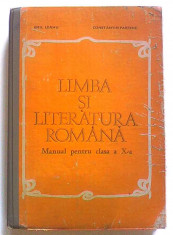 Limba si literatura romana manual pentru clasa a X-a Emil Leahu C-tin Parfene foto