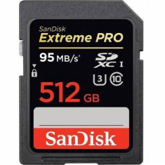 Card Sandisk SDXC 512GB Extreme Pro UHS-i 95MB/s Video HD foto