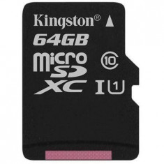 Card Kingston 64GB microSDXC, Class 10, UHS-I, 45/10MB/s foto