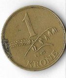 Moneda 1 krone 1943 - Danemarca, Europa, Bronz-Aluminiu