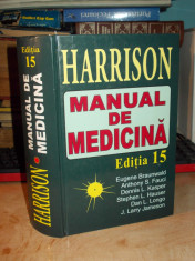 HARRISON_MANUAL DE MEDICINA , EUGENE BRAUNWALD - EDITIA 15 - 2002 foto