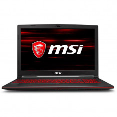 Laptop MSI Gaming 15.6&amp;amp;#039;&amp;amp;#039; GL63 8RC, FHD, Procesor Intel Core i7-8750H, 8GB DDR4, 1TB, GeForce GTX 1050 4GB, FreeDos, Black, Red Backlit foto