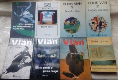 BORIS VIAN: LOT 8 VOLUME DE PROZA IN LIMBA ROMANA foto