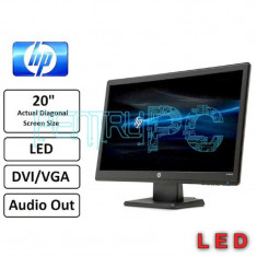 OFERTA! Monitor LED HP W2072a 20&amp;quot; Wide 1600 x 900 5ms DVI VGA Grad A GARANTIE! foto