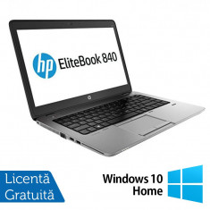 Laptop Refurbished HP EliteBook 840 G1, Intel Core i5-4200U 1.60GHz , 8GB DDR3, 128GB SSD, Webcam, 14 inch + Windows 10 Home foto