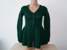 Pulover dama casual Zara, verde, mar S, in stare foarte buna! foto