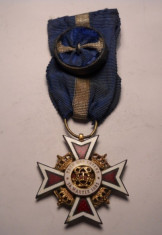 Ordinul Coroana Romaniei Ofiter Civil Model 2 foto