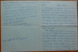 Scrisoare a scriitoarei Lucia Demetrius catre Mia Groza, fiica lui Petru Groza