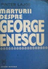 Marturii despre George Enescu foto