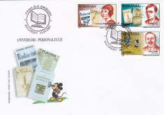 ROMANIA 2001 LP 1545 ANIVERSARI PERSONALITATI II FDC foto