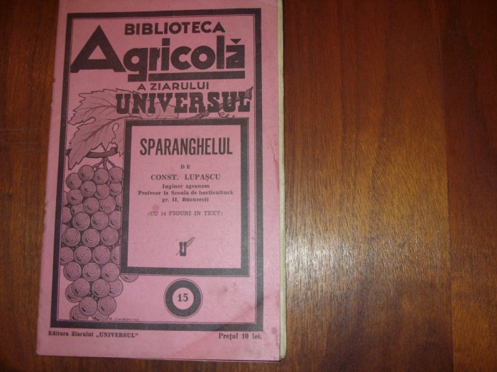 CONST. LUPASCU - SPARANGHELUL ( 1934, rara, file netaiate ) * foto mare CONST. LUPASCU - SPARANGHELUL ( 1934, rara, file netaiate ) * foto mare