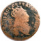 MOKAZIE , FRANTA , LOUIS XIV , 1 LIARD 1655-1658 , DIAMETRU 23mm.