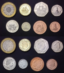 JERSEY ? SET COMPLET MONEDE ? 1+2+5+10+20+50 Pence 1+2 Pounds ? 1998-2009 UNC foto