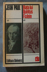 Jean Paul - Via?a lui Quintus Fixlein (+povestiri) foto