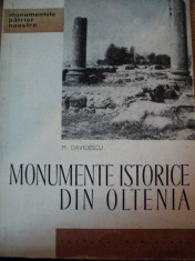 MONUMENTE ISTORICE DIN OLTENIA-M.DAVIDESCU,BUC.1964 foto