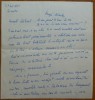 Scrisoare a scriitoarei Lucia Demetrius catre Mia Groza, fiica lui Petru Groza