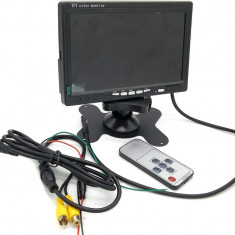 Monitor auto 7 inch Color TFT LCD 12v