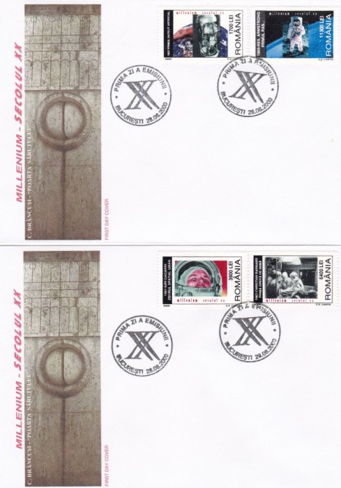 ROMANIA 2000 LP 1519 MILENIUM SECOLUL XX EVEREST FDC foto mare ROMANIA 2000 LP 1519 MILENIUM SECOLUL XX EVEREST FDC foto mare