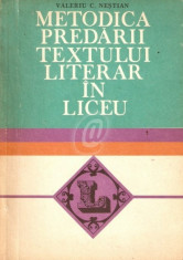 Metodica predarii textului literar in liceu foto