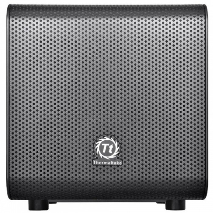 Carcasa desktop Thermaltake Core V1 , Cube tower , Negru foto mare Carcasa desktop Thermaltake Core V1 , Cube tower , Negru foto mare