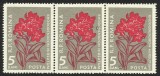 VARIETATE --ROMANIA -FLORA IN STRAIF DE 3 --1957 MNH, Nestampilat