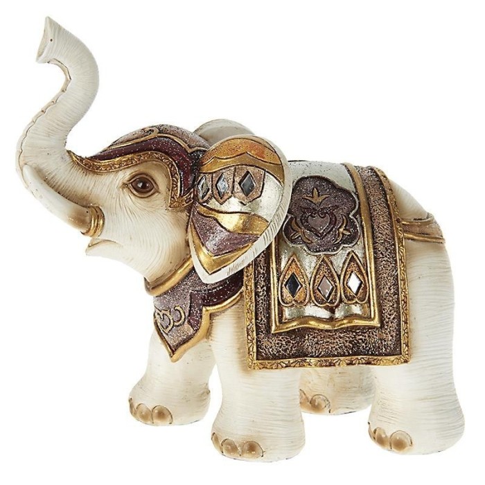 Elefant deco multicolor din rasina 17cm x 9cm x 15cm Elefant deco multicolor din rasina 17cm x 9cm x 15cm