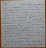 Scrisoare a scriitoarei Lucia Demetrius catre Mia Groza, fiica lui Petru Groza