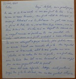 Scrisoare a scriitoarei Lucia Demetrius catre Mia Groza, fiica lui Petru Groza