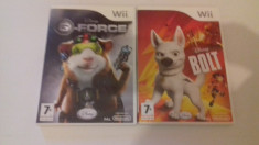 LOT 2 jocuri - Disney - G Force - Bolt - Nintendo Wii [Second hand] foto