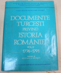 DOCUMENTE TURCESTI PRIVIND ISTORIA ROMANIEI VOL II 1774-1791 foto