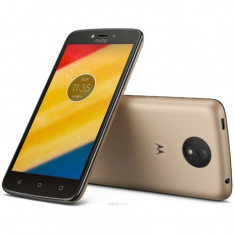 Smartphone Motorola Moto C Plus , Dual Sim , 5 Inch , Quad Core , 1 GB RAM , 16 GB , 4000 mAh , Retea 4G LTE , Android Nougat , Gold foto