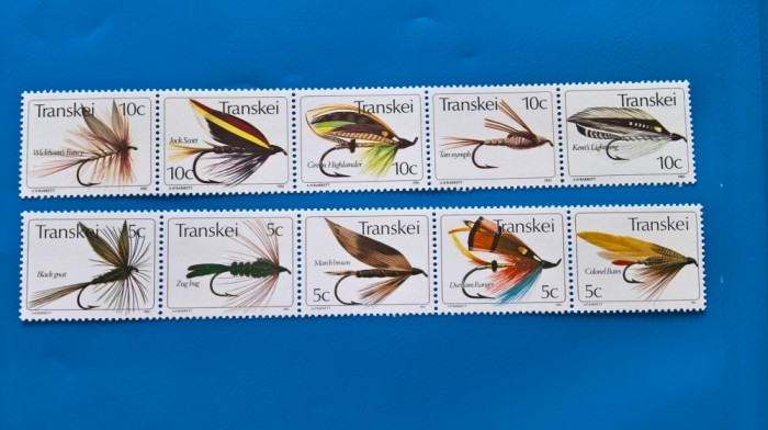 TRANSKEY-FAUNA-INSECTE- Set de 10val-MNH foto mare TRANSKEY-FAUNA-INSECTE- Set de 10val-MNH foto mare