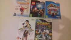 LOT 5 jocuri - Lego -Cocoto - Sonci - Tomb Raider - Nintendo Wii [Second hand] foto