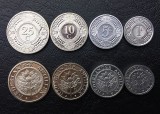 Set Monede Antilele Olandeze, 1+5+10+25 Cents, 2005-2010, UNC, KM32-35
