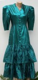 Cumpara ieftin Rochie vintage din lame verde hand made, S