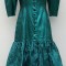 Rochie vintage din lame verde hand made