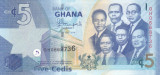 Bancnota Ghana 5 Cedis 2014 - P38e UNC