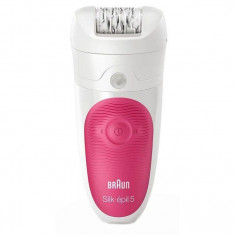 Epilator Braun SE5547, Sistem masaj, 28 pensete, Acumulator + Borseta calatorie CADOU foto