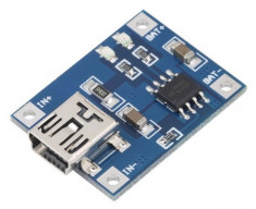 Modul mini TP4056 miniUSB incarcare acumulator 3.7V Li-Ion (v.33) foto