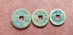 China lot 3 monede cash foto