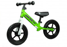 Bicicleta fara pedale Levi cu roti EVA, verde foto