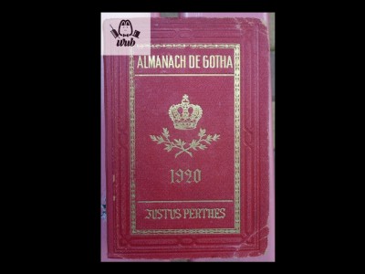 Almanach Gotha 1920 foto