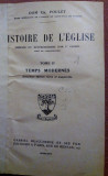 Histoire De L&#039;eglise. Tome II, 1935. Temps Modernes - Dom Ch. Poulet, Alta editura